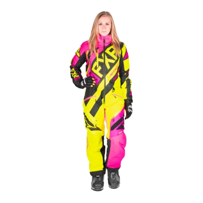 Комбинезон FXR CX с утеплителем Elec Pink/Hi Vis/Black 192917-9465