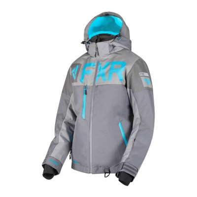 Куртка FXR Helium FX с утеплителем Char/Mid Grey/Aqua 190216-0805