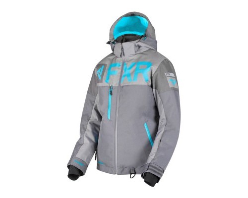 Куртка FXR Helium FX с утеплителем Char/Mid Grey/Aqua 190216-0805