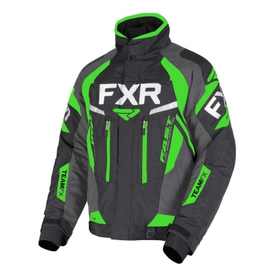 Куртка FXR Team FX с утеплителем Black/Char/Lime 190000-1070