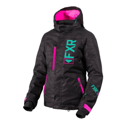 Куртка FXR Fresh с утеплителем Black Heather/Mint/Elec Pink 190206-1152