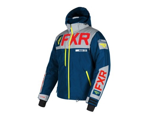 Куртка FXR Helium X с утеплителем Navy/Lt Grey/Red/Hi Vis 190038-4505