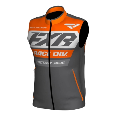 Жилет FXR Race Ready с утеплителем Char/Orange/Grey 193319-0830