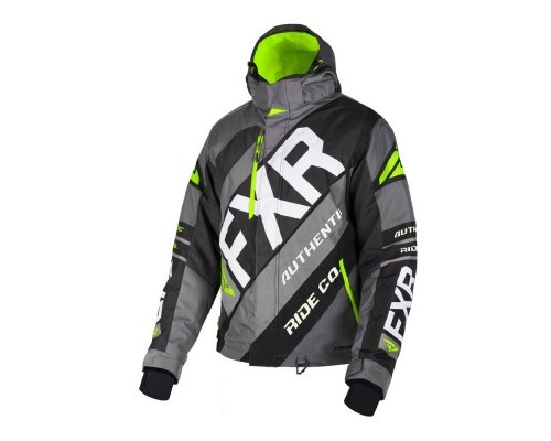 Куртка FXR CX с утеплителем Char/Black/Lime 190021-0870