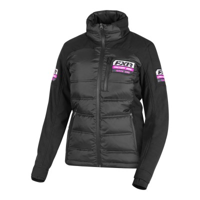 Пуховик FXR Podium с утеплителем Black/Fuchsia 191002-1090