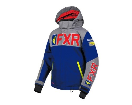 Куртка FXR Helium с утеплителем Navy/Lt. Grey/Red/Hi Vis 190409-4505