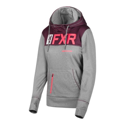 Толстовка FXR Helium Tech Grey Heather/Plum 191215-0782