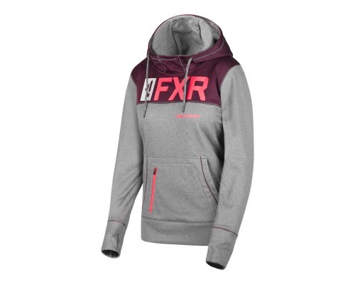 Толстовка FXR Helium Tech Grey Heather/Plum 191215-0782