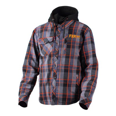 Кофта FXR Timber Plaid с утеплителем Charcoal/Orange 181107-0830