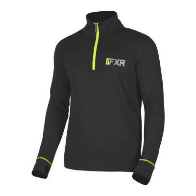 Термокофта FXR Vapour Merino 20% Black/Hi Vis 191300-1065