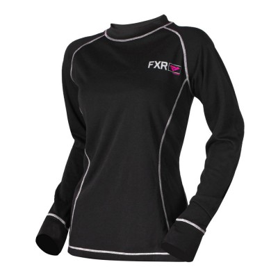 Термокофта FXR Vapour Merino 20% Black/Fuchsia 191438-1090