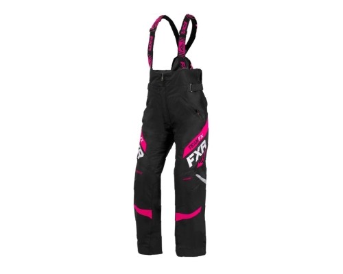 Штаны FXR Team с утеплителем Black/Fuchsia 200301-1090