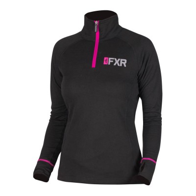 Термокофта FXR Vapour Merino 20% Black/Fuchsia 191400-1090