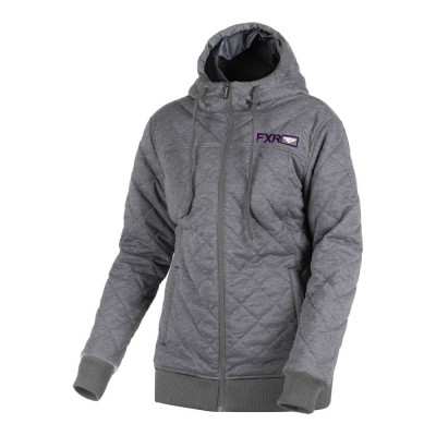 Толстовка FXR Adventure стеганая Grey Heather/Plum 191205-0782