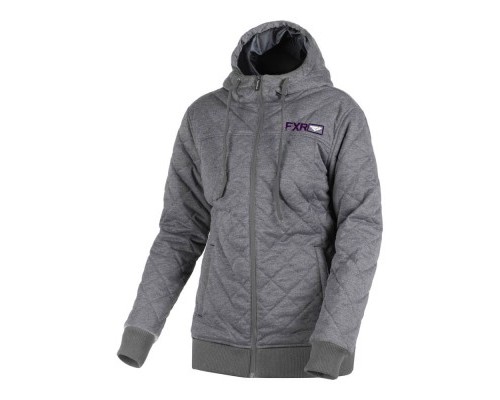 Толстовка FXR Adventure стеганая Grey Heather/Plum 191205-0782