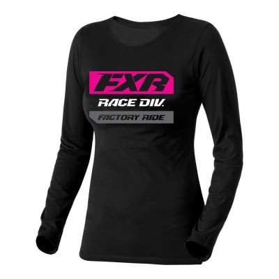 Лонгслив FXR Race Division Black/Fuchsia 191415-1090