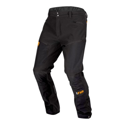 Штаны FXR Altitude Softshell без утеплителя Black/Orange 190914-1030