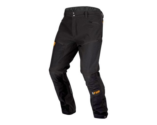 Штаны FXR Altitude Softshell без утеплителя Black/Orange 190914-1030