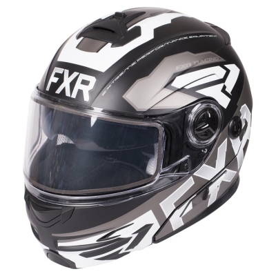 Шлем FXR Fuel Modular Evo Black/Char/White 190624-1001