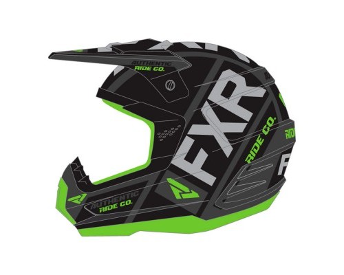 Шлем FXR Torque Evo Black/Lime/Char 190621-1070