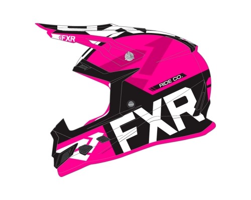 Шлем FXR Boost Evo Black/Fuchsia 190630-1090