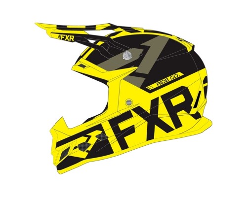 Шлем FXR Boost Evo Black/Hi Vis 190607-1065