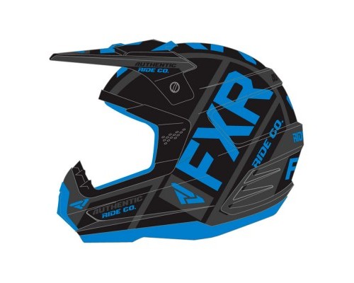 Шлем FXR Torque Evo Black/Blue/Char 190621-1040