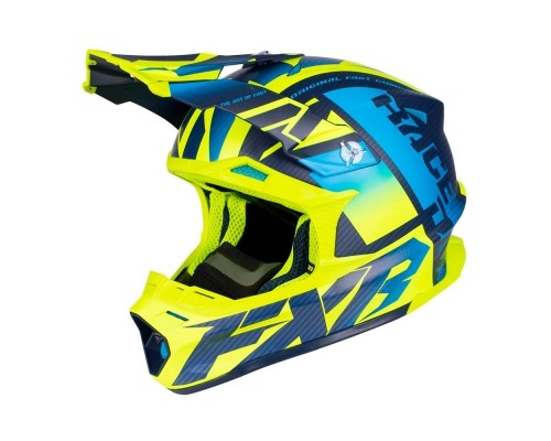 Шлем FXR Blade 2.0 Carbon Race Div Blue/Hi Vis/Navy 190603-4065