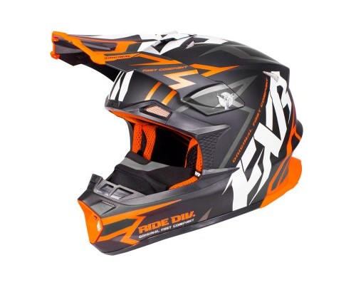 Шлем FXR Blade 2.0 Vertical Black/Orange 190602-1030