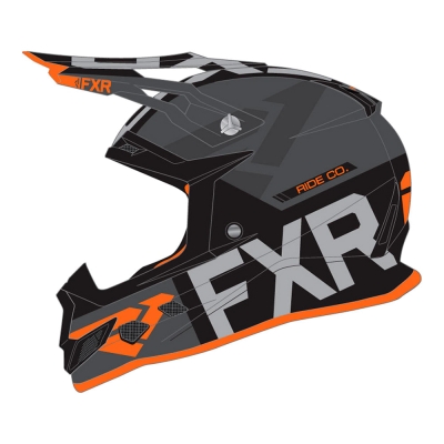 Шлем FXR Boost Evo Black/Char/Orange 190607-1008