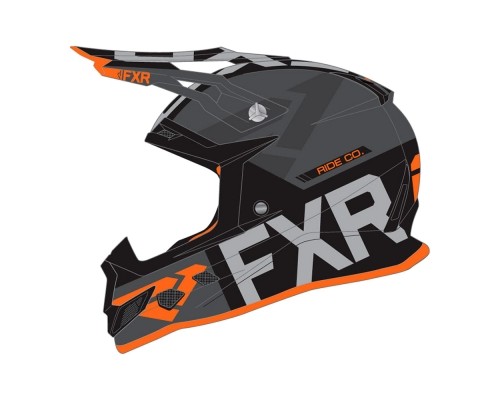 Шлем FXR Boost Evo Black/Char/Orange 190607-1008