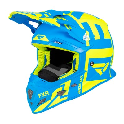 Шлем FXR Clutch Evo Hi Vis/Blue 190631-6540