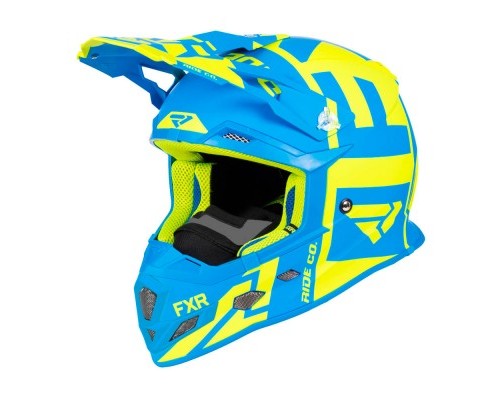 Шлем FXR Clutch Evo Hi Vis/Blue 190631-6540