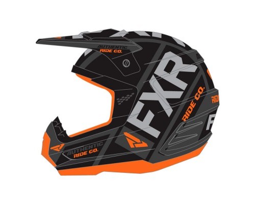 Шлем FXR Torque Evo Black/Flo Orange/Char 190621-1033